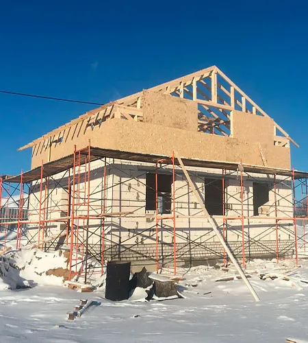 Строительство крыши
